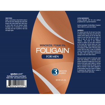 Foligain Minoxidil 5 % Пяна за мъже срещу косопад 177 мл